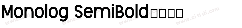 Monolog SemiBold字体转换